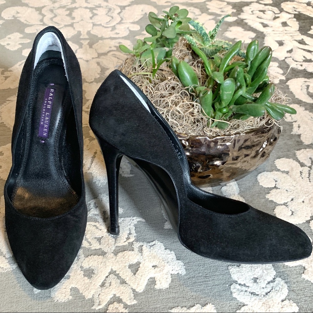 Ralph Lauren Collection Suede Pumps w/Box